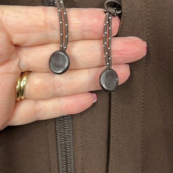 Black Diamond Aspen Ski Jacket S Chocolate Brown Full Zip Pockets Mock Neck EUC - Picture 7 of 16